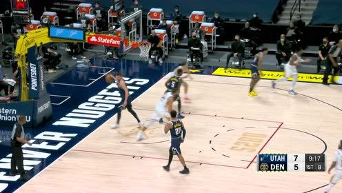 【NBA集锦】米尔萨普转身碾进篮下 轻松上篮命中