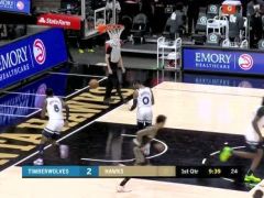 【NBA集錦】給你展示下高端操作！科林斯強(qiáng)吃內(nèi)線背身勾手上籃
