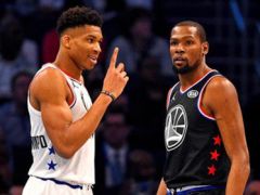【NBA集錦】MVP的對決！雄鹿官方預(yù)熱鹿網(wǎng)大戰(zhàn)：字母哥PK杜蘭特