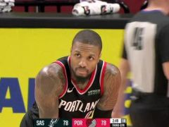 【NBA录像回放 原声】马刺vs开拓者第3节英文原声回放