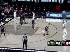 【NBA集錦】小喬丹攤牌了 吃餅雙手拽扣籃筐都歪了