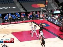 【NBA集錦】哈達威不看人背傳 波神抬手三分應聲入網(wǎng)
