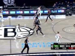 【NBA集錦】強啊登哥 哈登壓哨拋投打板進筐！
