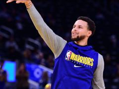 【NBA集锦】先给你一个下马威！库里在斯台普斯热身连中logo三分