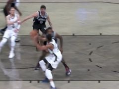 【NBA集錦】小喬丹新招弧頂發(fā)牌 哈里斯空切吃餅反手上籃