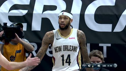 【NBA集锦】钉板大帽加反击2+1 英格拉姆统治攻防两端