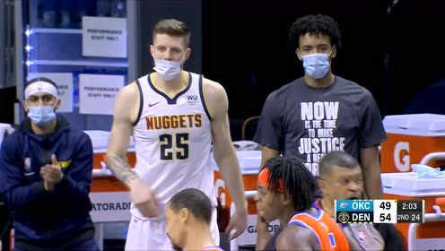 【NBA集锦】三分盛宴!掘金多点开花外线三分接连刷网