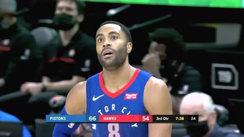 【NBA集锦】状态神勇!艾灵顿极限救球高难度漂移三分惊艳全场
