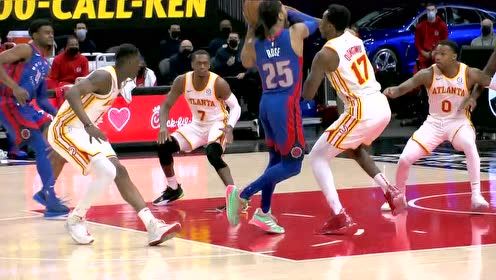 【NBA集锦】喜悦之情溢于言表 罗斯肩扛大旗晃过防守风骚跳投