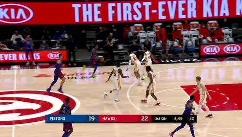 【NBA集锦】闲庭信步还一个!特雷杨外线淡定出手一击即中