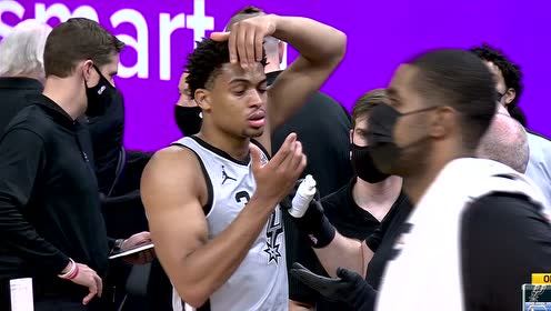 【NBA集锦】“妹夫”一掌劈在约翰逊脸上 达米安-李二级恶意犯规被直接驱逐