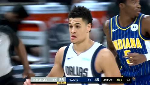 【NBA集錦】薩博尼斯低位強(qiáng)攻得手 東契奇跳傳格林籃下打成