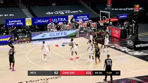 【NBA集锦】这几个回合看花眼 篮网骑士对飚三分互不相让