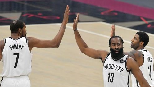 【NBA集锦】篮网队集锦：三巨头合砍96分上演无解进攻