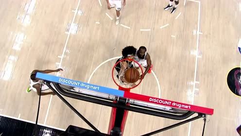 【NBA集锦】杜兰特先送背后钉板大帽 反击又献3+1誓取胜利