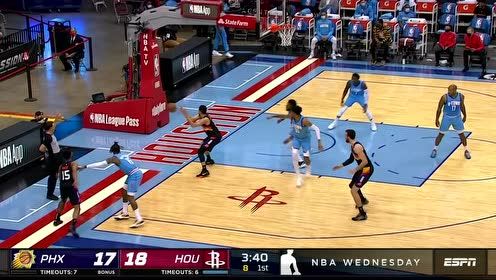 【NBA集锦】布克篮下虚晃好几枪 声东击西上反篮