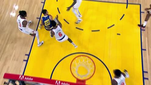 【NBA集錦】圍追堵截怎么辦？且看庫里聲東擊西回頭望月