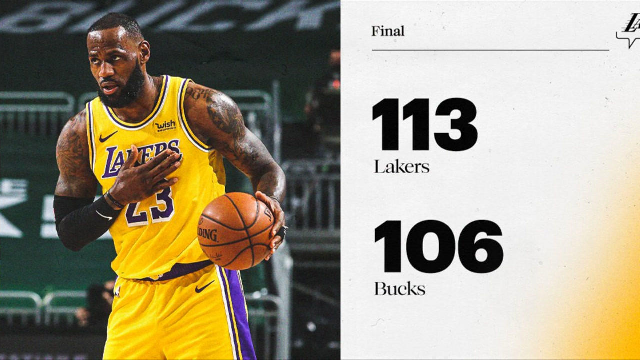 【NBA集锦】湖人vs雄鹿生死三分钟！老詹率队三分雨一波带走