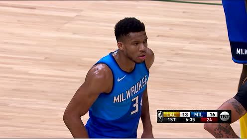 【NBA集锦】浓眉老詹经典二人转 詹姆斯外线埋伏三分直接飚中