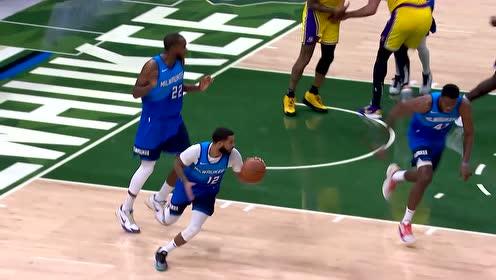【NBA集锦】你以为转身之后是篮筐？大字母哥干拔血帽+疾驰上篮一瞬间