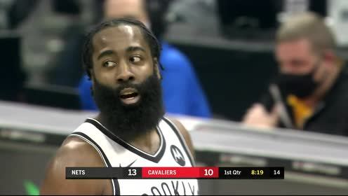 【NBA集錦】籃網(wǎng)vs騎士第1節(jié) 英文原聲回放