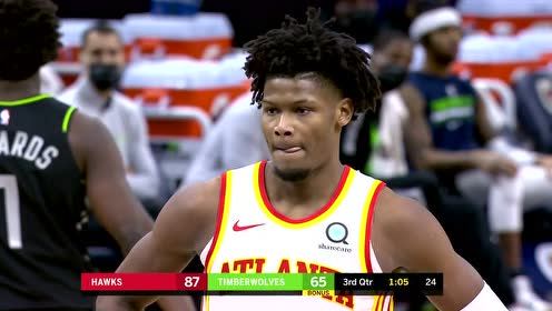 【NBA集錦】老鷹vs森林狼第三節(jié)中文回放