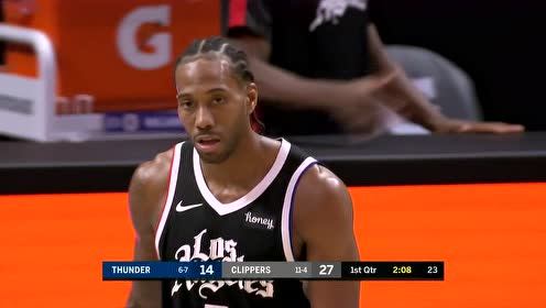 【NBA集锦】潇不潇洒?莱昂纳德经典转身后仰手拿把攥