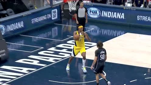 【NBA集锦】特纳封盖武切维奇 转换进攻上篮得手