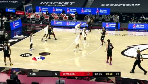 【NBA集錦】籃網(wǎng)兩巨頭率先發(fā)難 歐文＆哈登連進三分