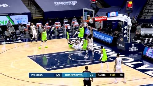 【NBA集锦】恐怖弹速! 胖虎钉板大帽范德比尔特