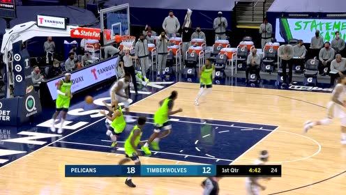 【NBA集锦】这谁顶得住啊! 锡安上演一条龙飞身折叠暴扣