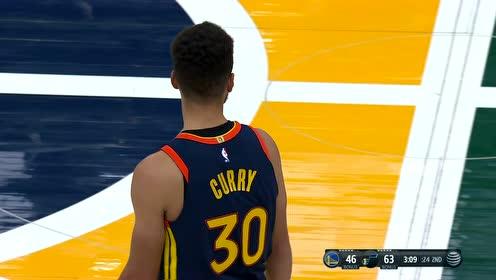 【NBA集锦】来了来了!库里外线再出手三分总数追平雷吉-米勒