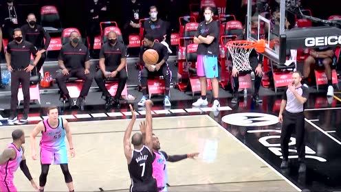【NBA集錦】追分太輕松！籃網(wǎng)三巨頭齊頭并進(jìn)合砍8分拉開(kāi)優(yōu)勢(shì)
