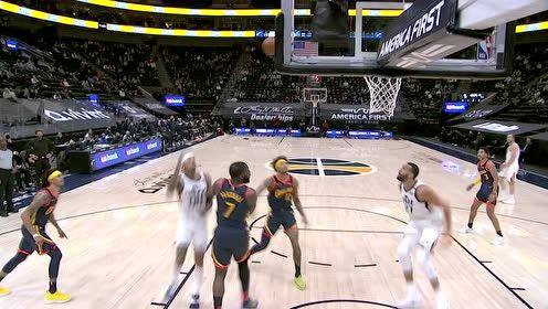 【NBA集锦】直接目送!克拉克森空接妙传助飞戈贝尔暴力扣篮