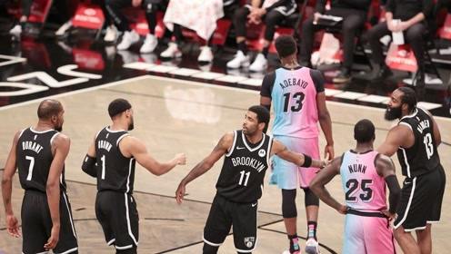 【NBA集锦】热火124-128篮网 阿德巴约空砍41分篮网三巨头合体首胜