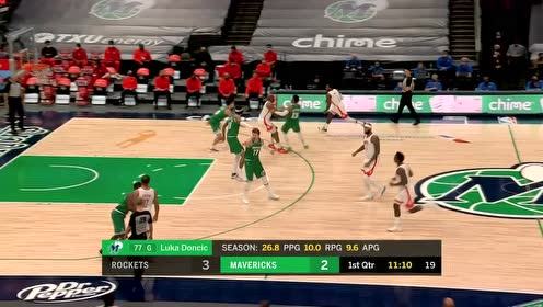 【NBA集锦】沃尔连续助攻 火箭队内外两开花