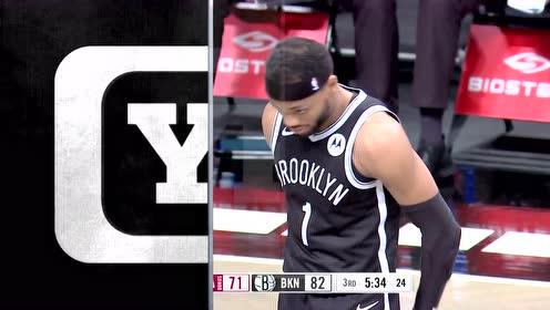 【NBA集錦】歐文眼疾手快擊地妙傳 布朗夾縫強(qiáng)硬出手打板命中