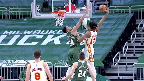【NBA集錦】聯(lián)盟最佳防守人！字母哥巨靈神掌正面直接蓋翻對手！