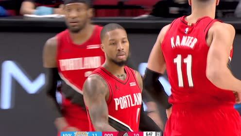 【NBA集錦】毫不講理 利拉德迎著防守三分再中