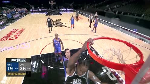【NBA集锦】莱昂纳德突然杀出暴扣 打雷霆一个措手不及