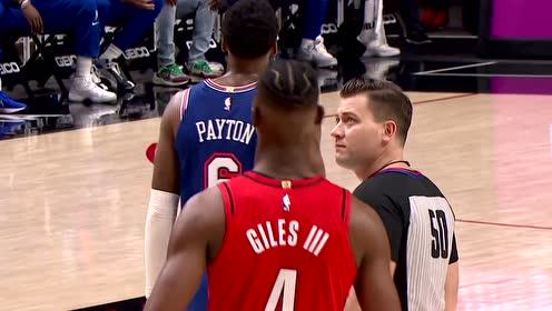 【NBA集錦】瓜哥展現(xiàn)絕妙嗅覺 精妙傳球助賈爾斯籃下命中