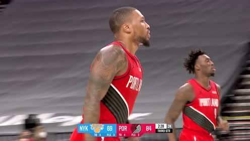 【NBA集錦】怎么投怎么有 利拉德三分接球就投一箭穿心