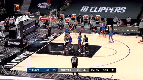 【NBA集锦】小黑豆不含糊 一记关键三分浇灭雷霆反扑念头