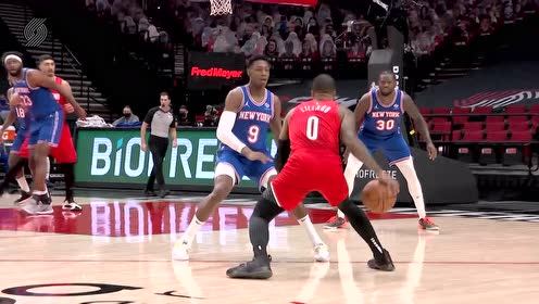 【NBA集錦】手感發(fā)燙擋不住 利拉德后撤步三分毫不講理