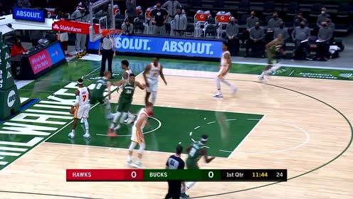 【NBA集錦】歡迎來到NBA 字母哥慢三步突破強勢灌筐教育新秀