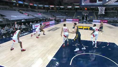 【NBA集锦】手长优势体现的淋漓尽致 兰姆慢三步挑篮很飘逸