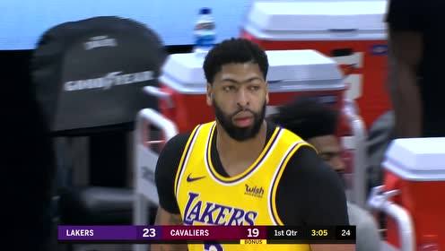 【NBA集锦】湖人vs骑士第1节 英文原始回放