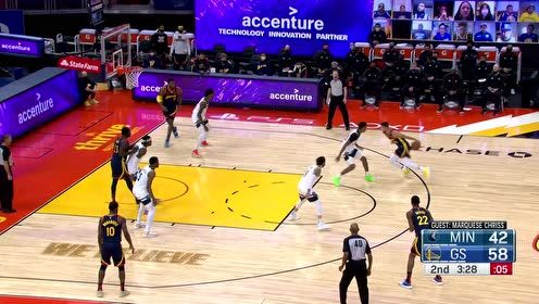 【NBA集錦】庫(kù)里被三包一極限突分 沃納梅克打板2+1到手