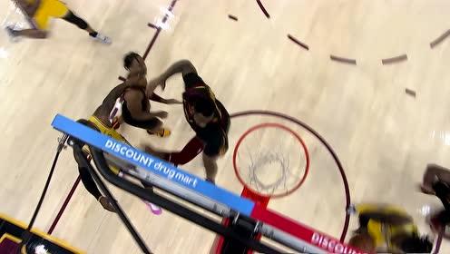 【NBA集锦】有詹皇在吃饼就够了 哈雷尔篮下暴扣+轻松上篮