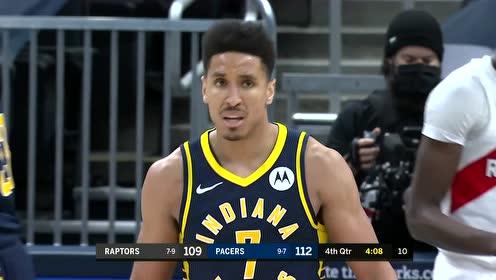 【NBA集锦】Malcolm Brogdon Points in Indiana Pacers vs. Toronto Raptors